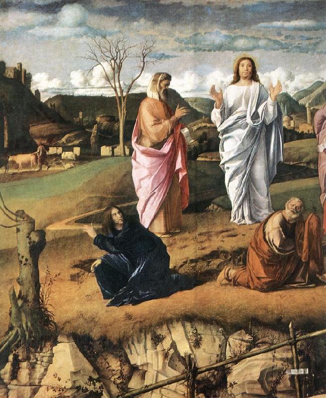 BELLINI, Giovanni Transfiguration of Christ (detail) 2 China oil painting art